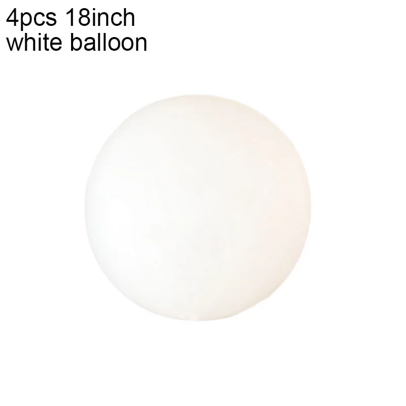18inch Macaron white 10 18 36 дюймов Большой пастельных шарики Baby Shower украшения мгновенной проявки Macaroon баллоны Blanc на свадьбу и день рождения Globos латексный воздушный шар S6XZ - Цвет: 18inch Macaron white