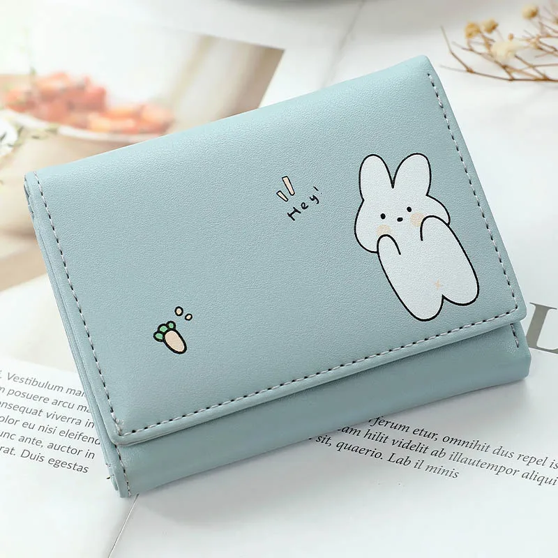 

Women Wallets 4 Color Money Bags Short Cute Small Purse Women's Student Card Holder Girl ID Bag Coin Three Fold Contracted Style