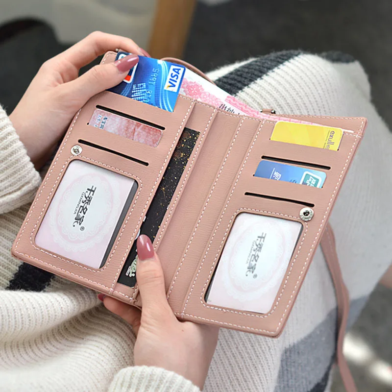 fashion print multi-function Student Wallet Casual Women Shoulder Bag Large Card Holder | Багаж и сумки