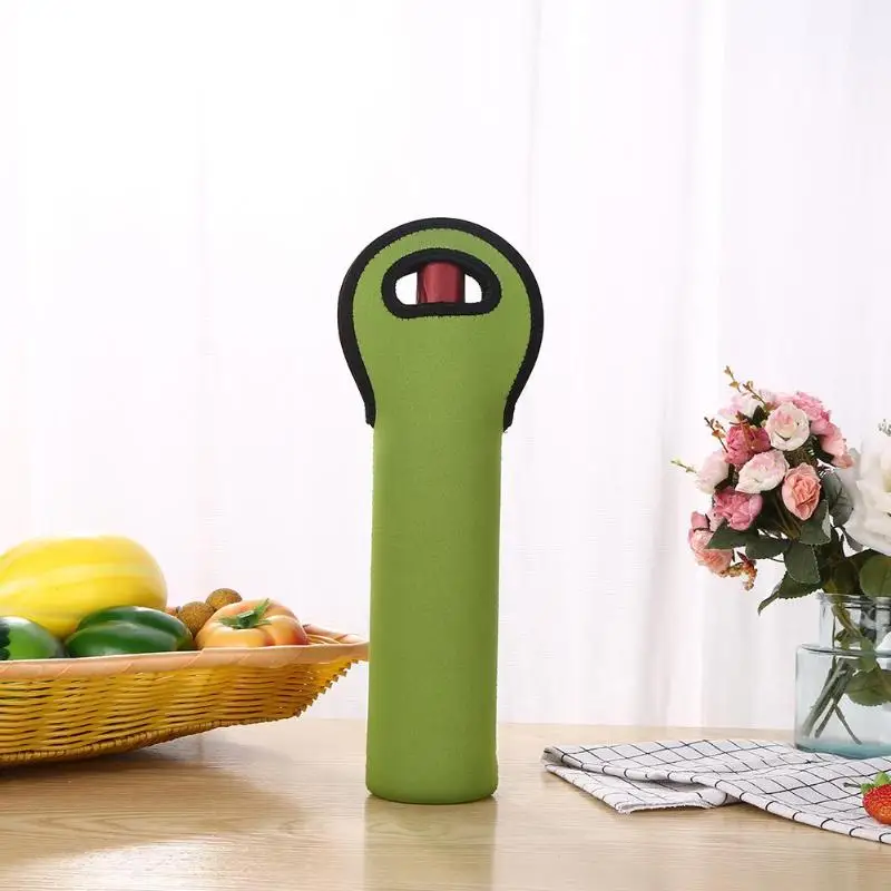 Портативная неопреновая сумка холодильник для винных бутылок 1 бутылка