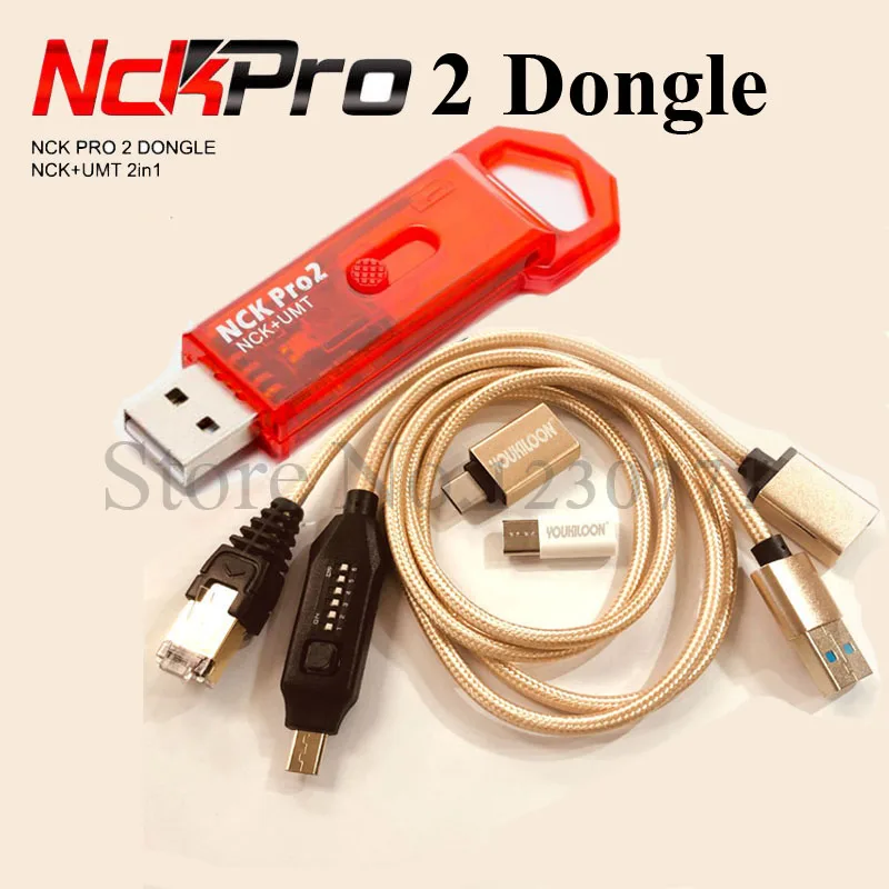 100% Оригинальный NCK Pro Dongle Pro2 Dongl + MUF ALL BOOT кабель (NCK DONGLE UMT 2 в 1) Бесплатная