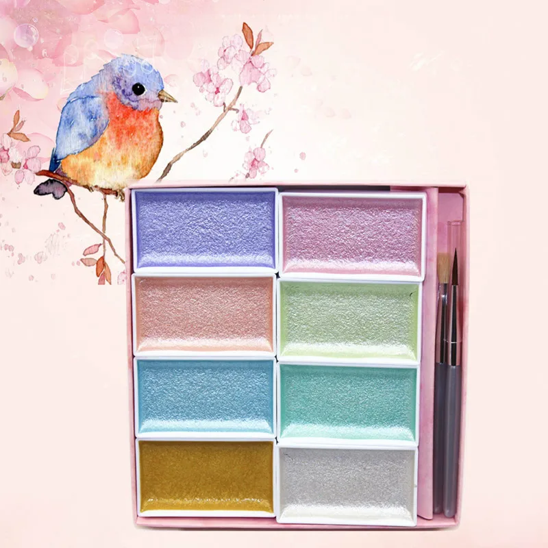 Японский цвет вишни благоприятный 8 цветов жемчужный 60 Набор 24 Твердый