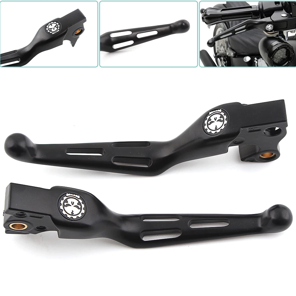 

2 Pcs Billet Aluminum Motorcycle Brake Clutch Levers Fits For Harley Sportster Iron 883 1200 Forty-Eight SuperLow Seventy-Two