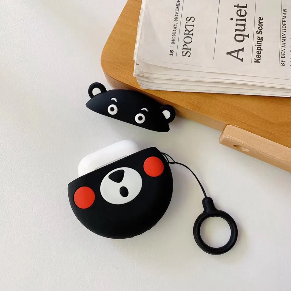Милый чехол для Airpods Apple, чехол для наушников s, беспроводные наушники, защитный чехол, чехол для Airpods 1, 2, силиконовый чехол для AirPods