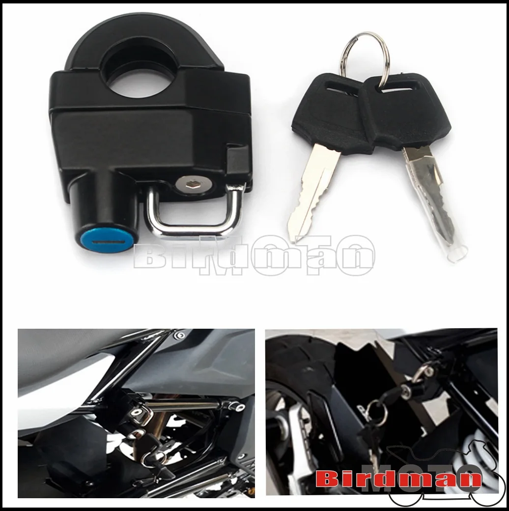

Durable Security Portable Anti-Theft Safety Protective 25mm Handlebar Helmet Lock Two Key for Harley Honda Suzuki Kawasaki