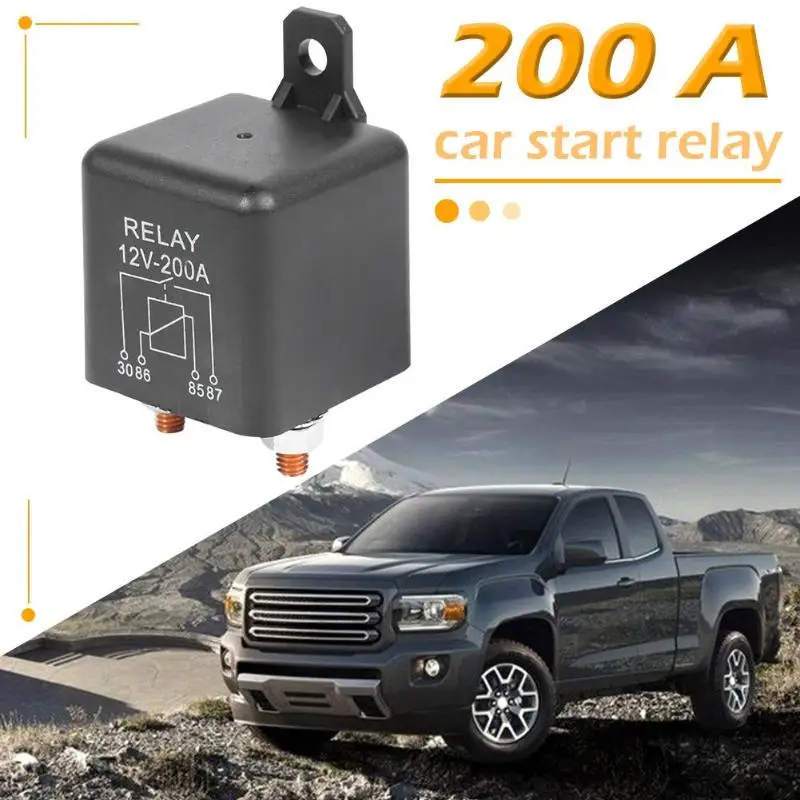 DC 12V 200A Heavy Duty Split Charge/Winch Relay 4 Pin for Car Van Boat Marine 2.4W Long-term and 4.8W Intermittent Work New | Автомобили и