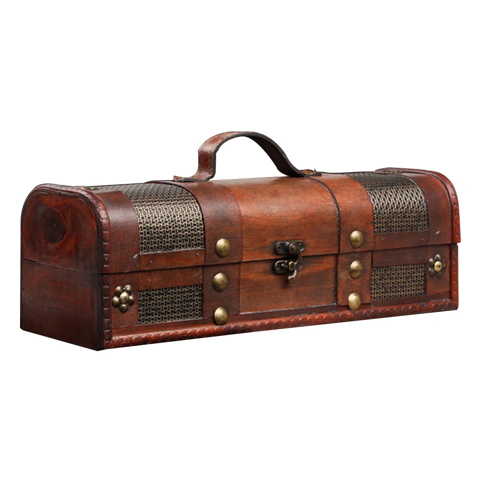 

1pc Wooden Box Decorative Storage Case Wooden Packing Box