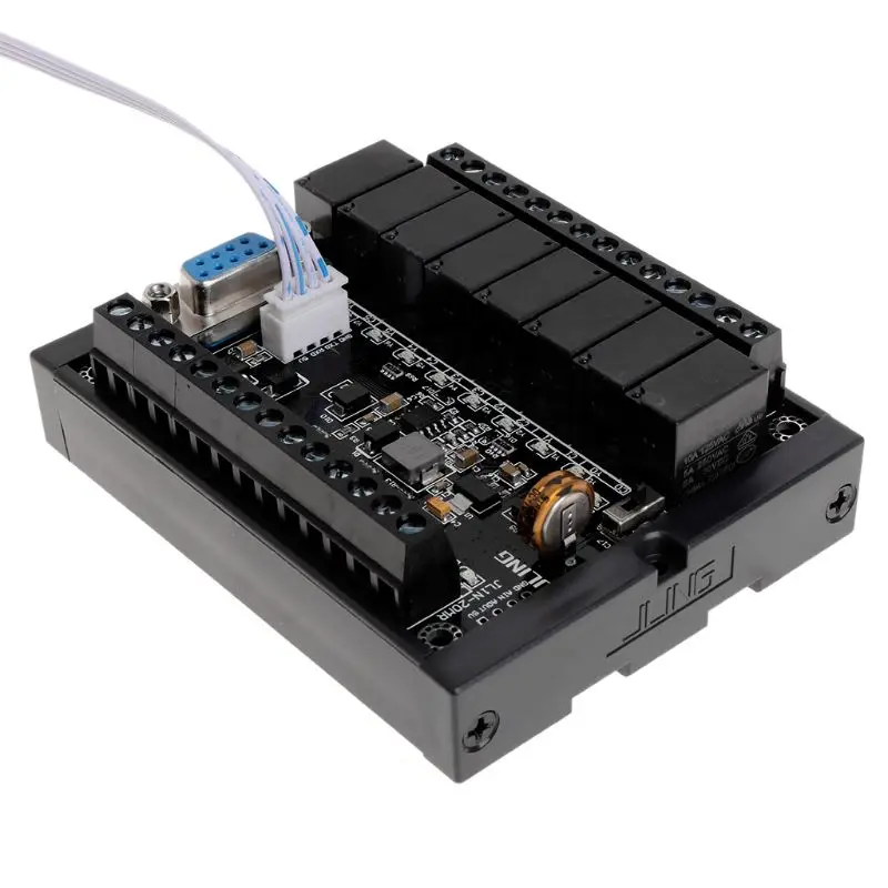 1 комплект PLC FX1N-20MR и рельсового типа корпус дисплей релейный модуль задержки