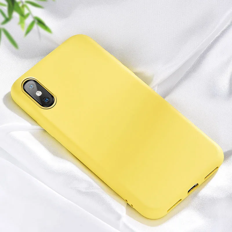 huang Мягкий жидкий силиконовый чехол для Xiao mi Red mi Note 7 Pro 6A 6 7A Go K20 mi 9T Pro 9 8 SE 6X A2 Lite mi x 3 CC9e CC9 чехол Funda Etui - Цвет: huang