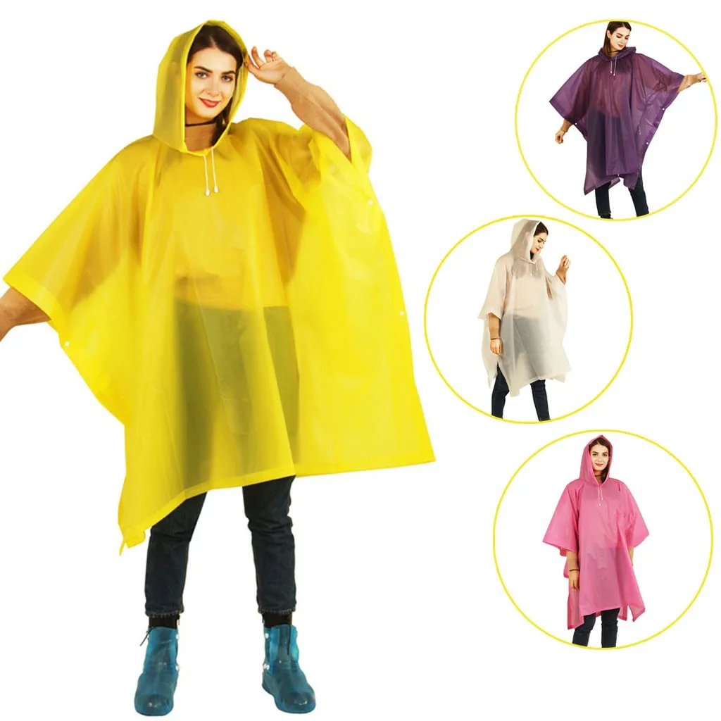 Новый многоразовый защитный Модный женский дождевик плотный водонепроницаемый