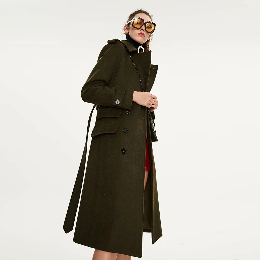 Женское толстое длинное пальто офисные куртки женское уличное зимнее шерстяное