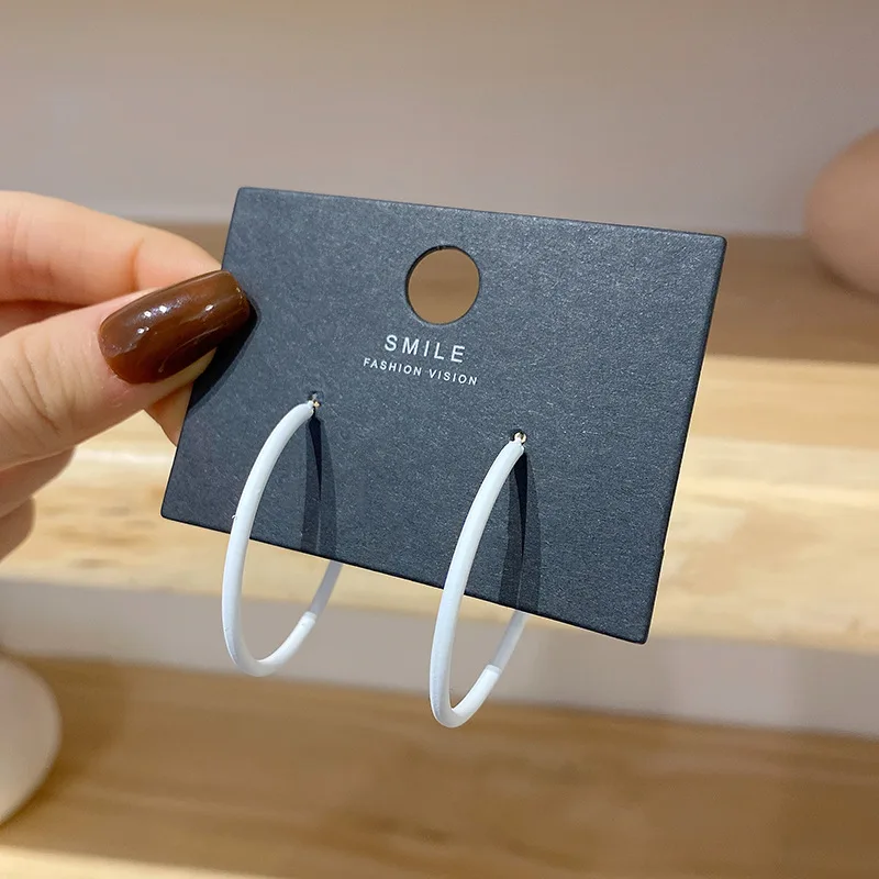 

2021 New Vintage Rose Gold Multiple Dangle Small Circle Hoop Earrings for Women Jewelry Steampunk Ear Clip Gift Jewelry