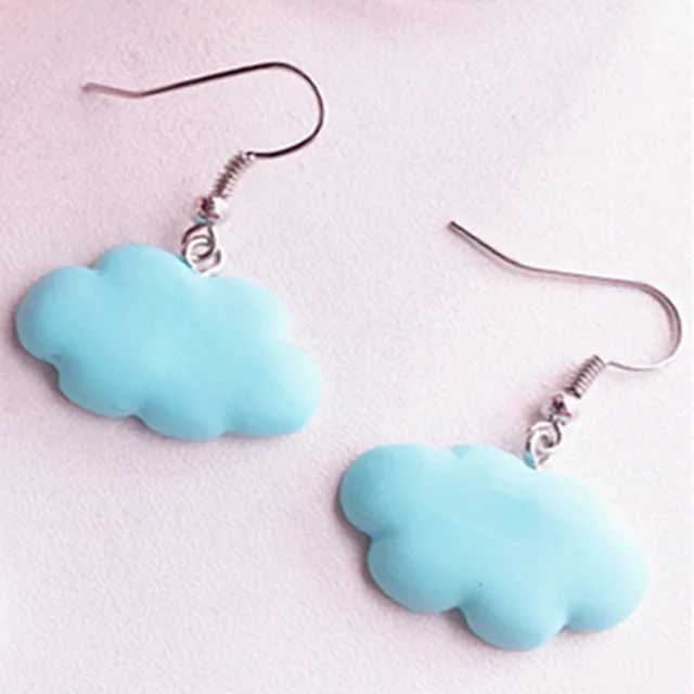 

Wholesale Fashion Cute 6 colors Sweet Summer Cloud Drop Earrings Punk Jewelry For Cool Women Girl Friendship Gifts