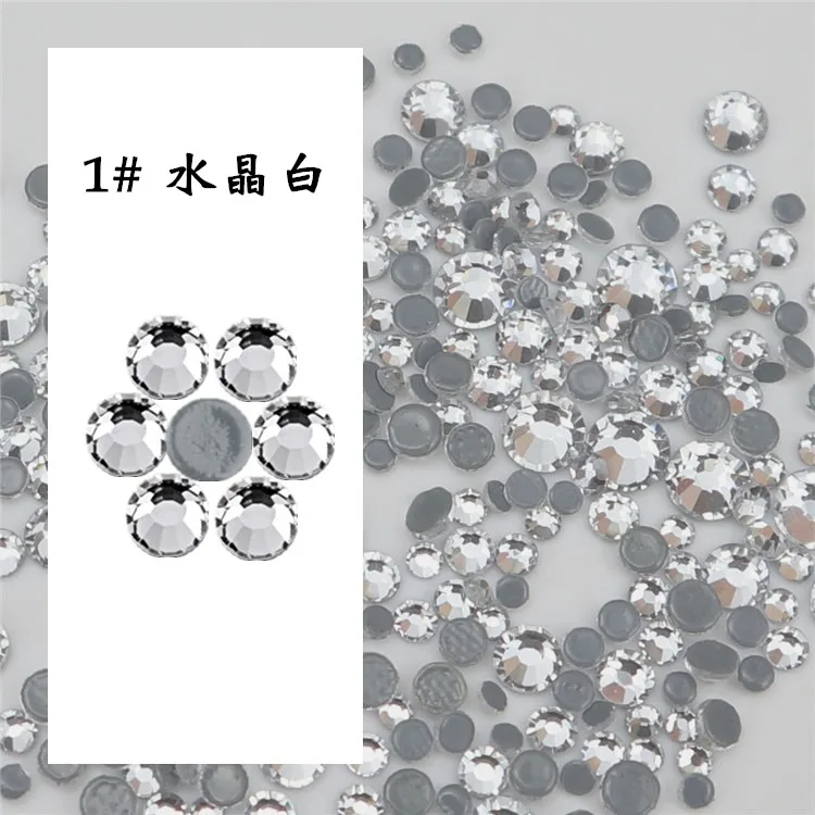 Прозрачные стеклянные узоры HotFix Стразы с плоской задней частью из железа на