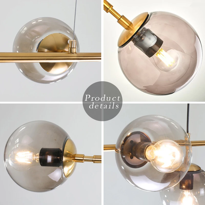 Скандинавская люстра из кованого железа роскошный светильник в виде полосы для