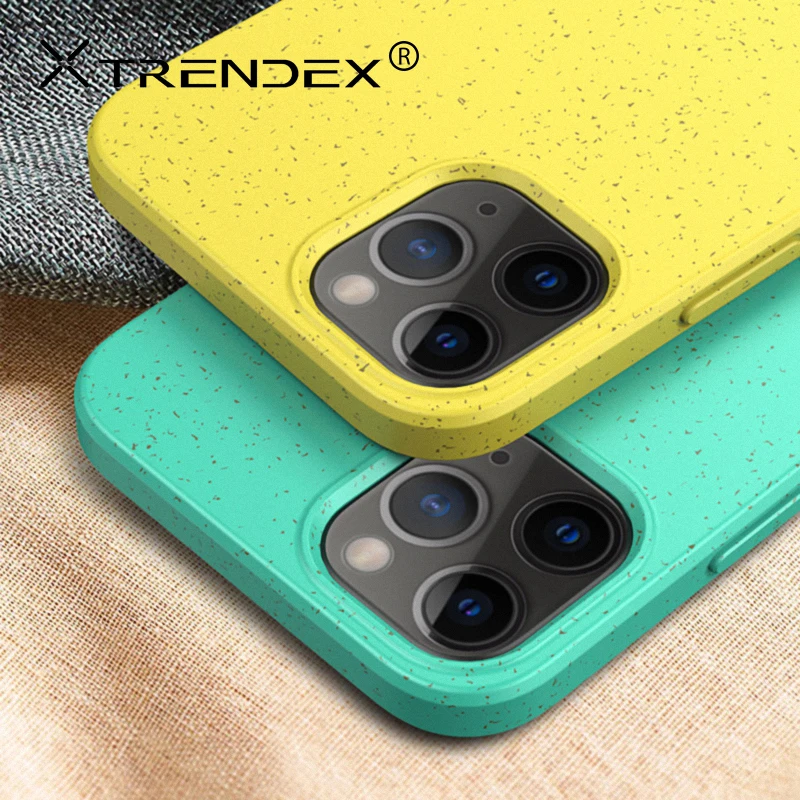 Экологичный жидкий силиконовый чехол TRENDEX для iPhone 12 11 Pro Xs Max XR SE противоударный