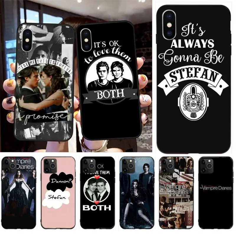 

The Vampire Diaries Soft Cover Phone Case For Iphone 6 6s 7 8 Plus XR X XS XSmax 11 12 Pro Mini Max