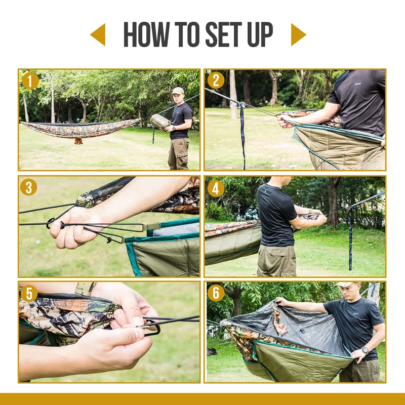 

OneTigris Double Hammock Under-Quilt Winter Lightweight Full Length Underquilt Blanket 23 F to 41 F (-5 C - 5 C)