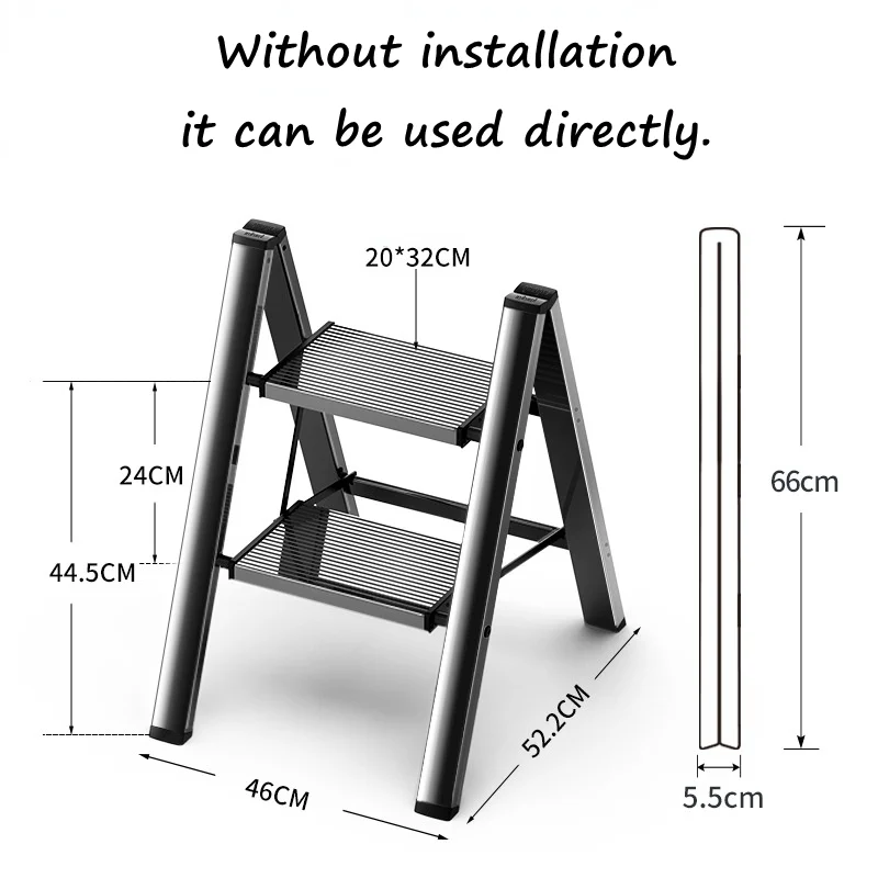 

Складная лестница для дома, утолщенная многофункциональная Цветочная лестница из алюминиевого сплава в елочку для дома и скалолазания