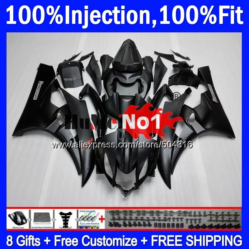 

OEM For YAMAHA YZF R 6 YZF 600 YZF-600 7MC.4 YZF R6 06-07 600CC YZF600 YZF-R6 2006 2007 YZFR6 06 07 OEM Matte black Fairings