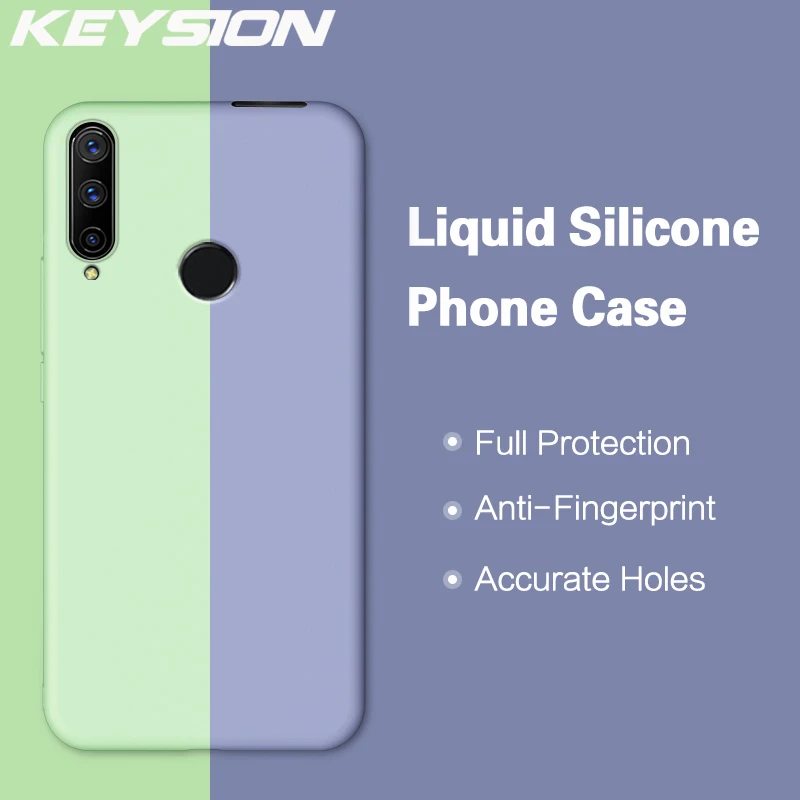 KEYSION жидкий силиконовый чехол для Huawei Honor 9X глобальная ударопрочная мягкая задняя