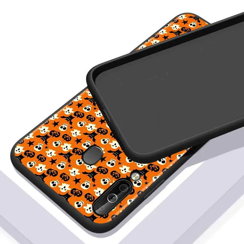

Halloween Pumpkin for Huawei P Smart Z S Plus 2020 2019 Nova 5T 5i 5 4e 4 3i 3e 3 2i Phone Case Bright Black Cover