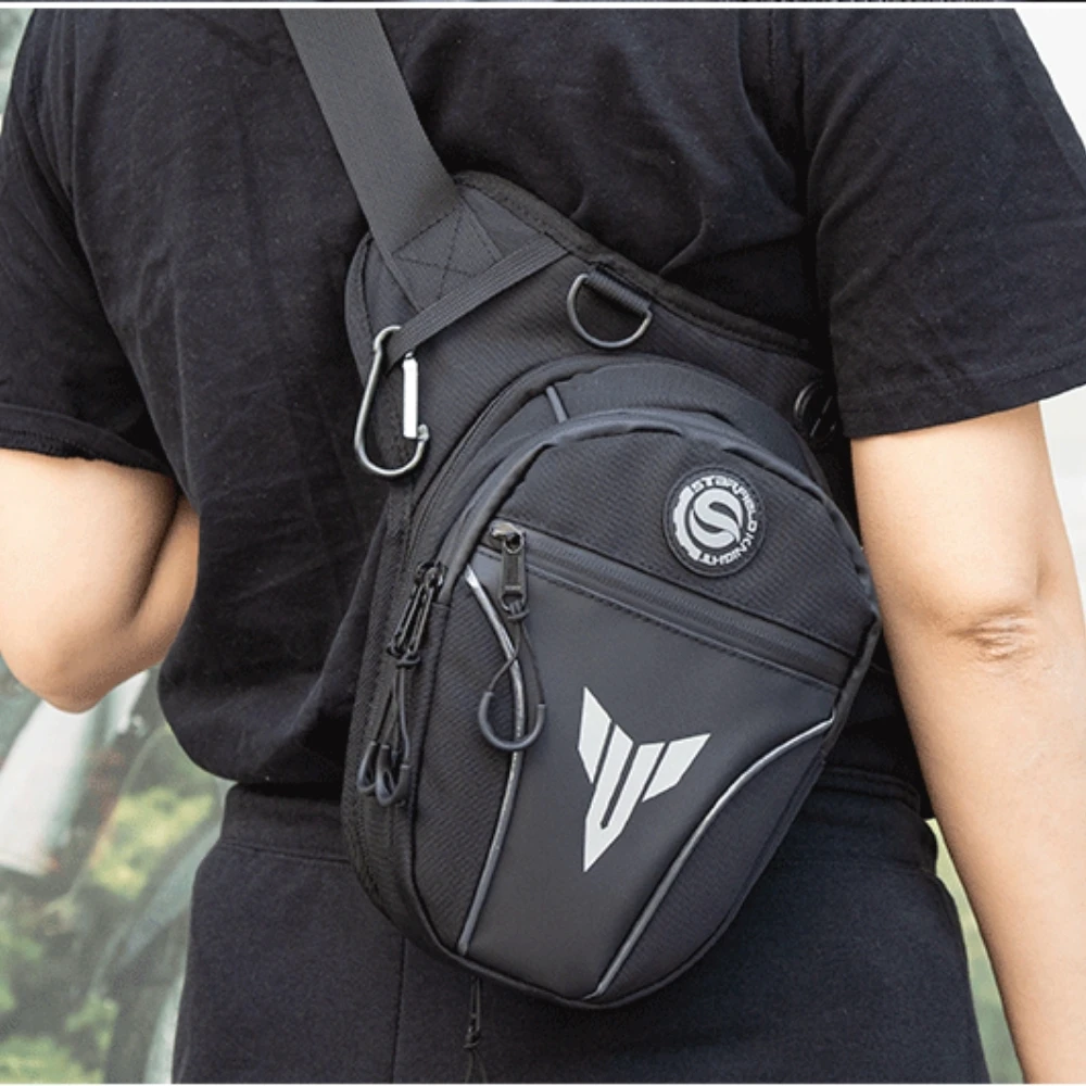 Нейлон сумки на пояс ног сумка Водонепроницаемый поясная для мотоцикла Сумка