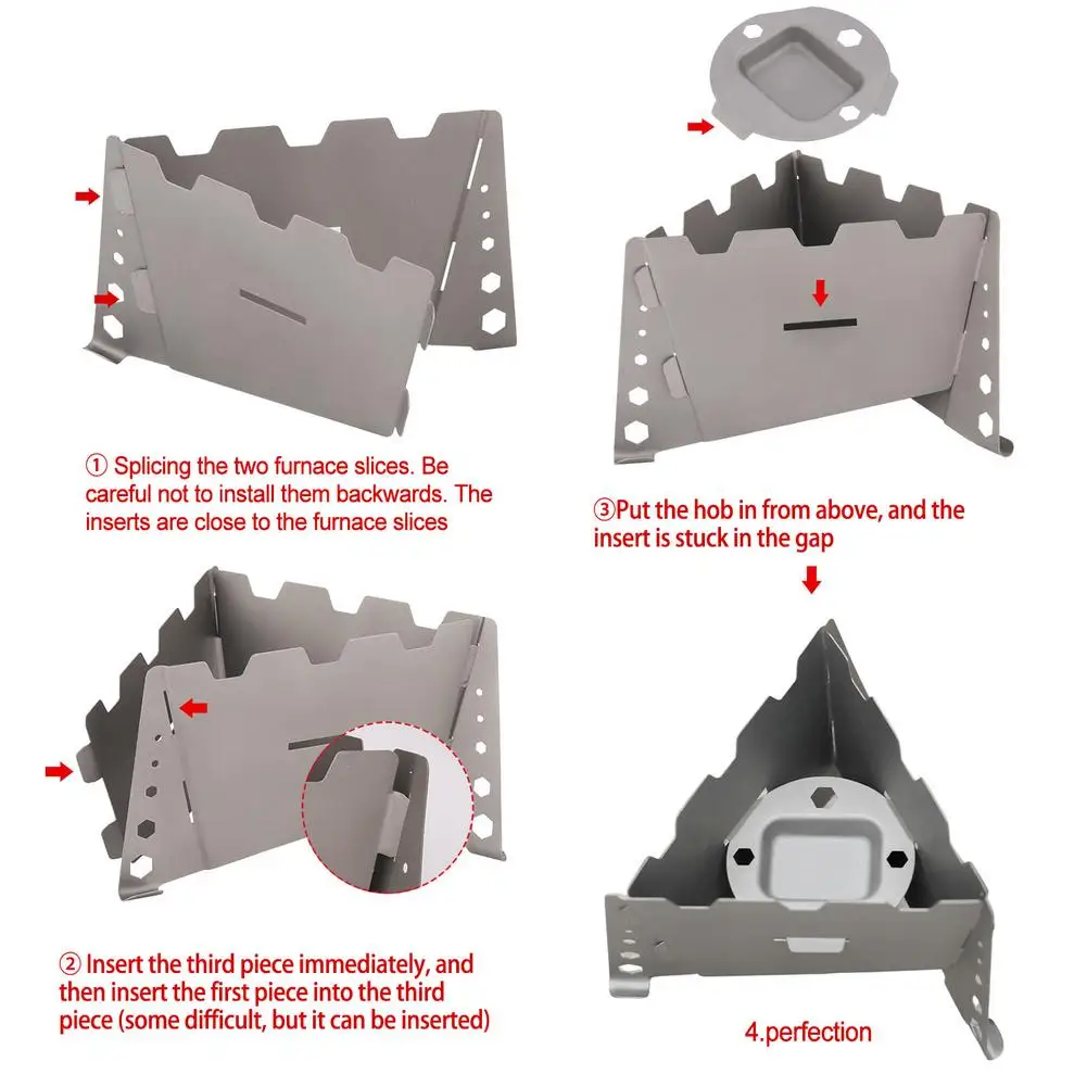 Портативная мини-горелка для спиртов из чистого титана твердые спиртовые печи