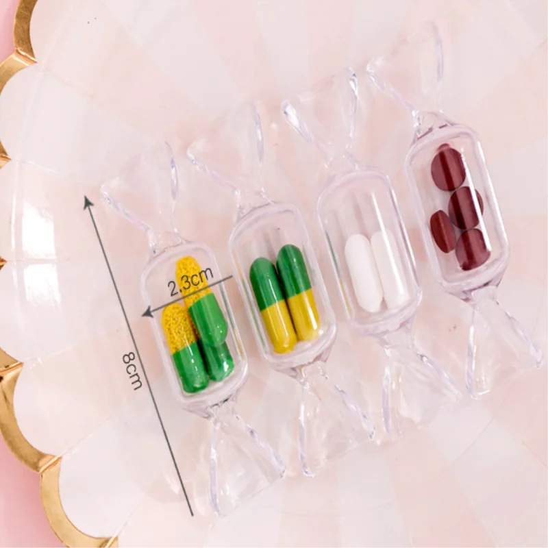 Милая прозрачная коробка для хранения косметики в форме конфет девочек