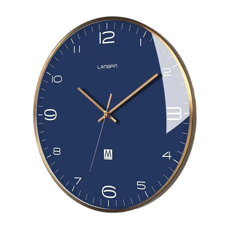 

Nordic Wall Clock Modern Design Metal Frame Living Room Wall Watches Home Decor Mute Kitchen Quartz Clock Undefined Gift Zegary