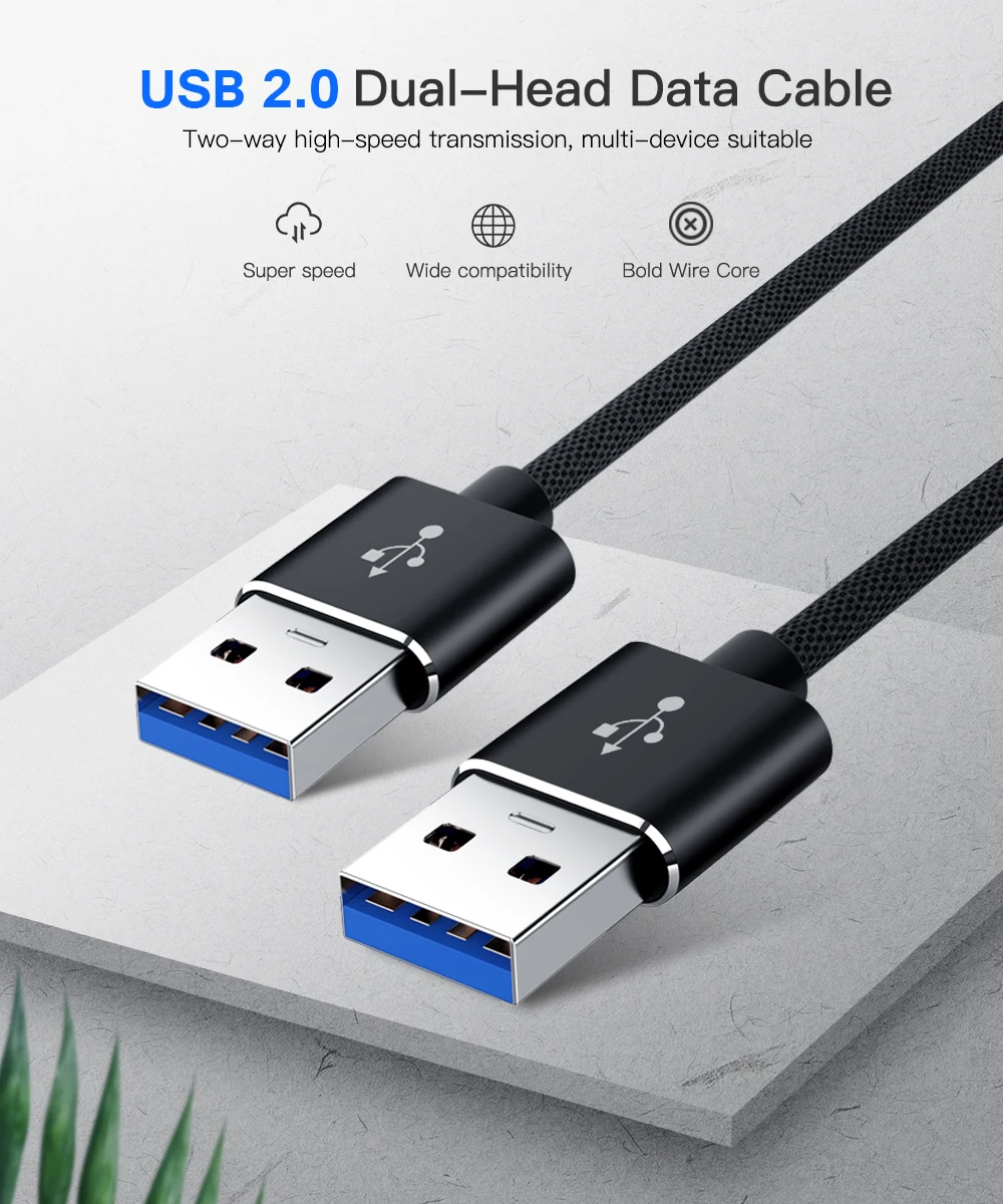 1 м USB-USB кабель Тип A папа-папа USB 2,0 кабель-удлинитель для радиатора жесткого диска Webcom USB 2,0 кабель удлинитель провода
