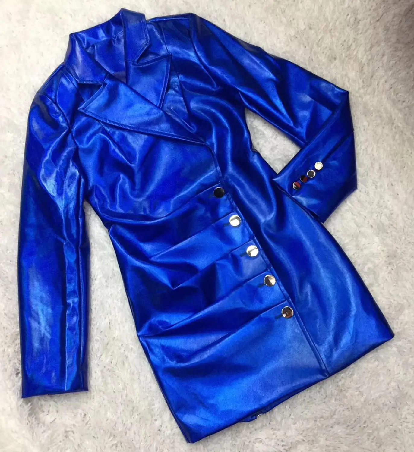 Платье из искусственной кожи женское платье с длинным рукавом соблазнительные