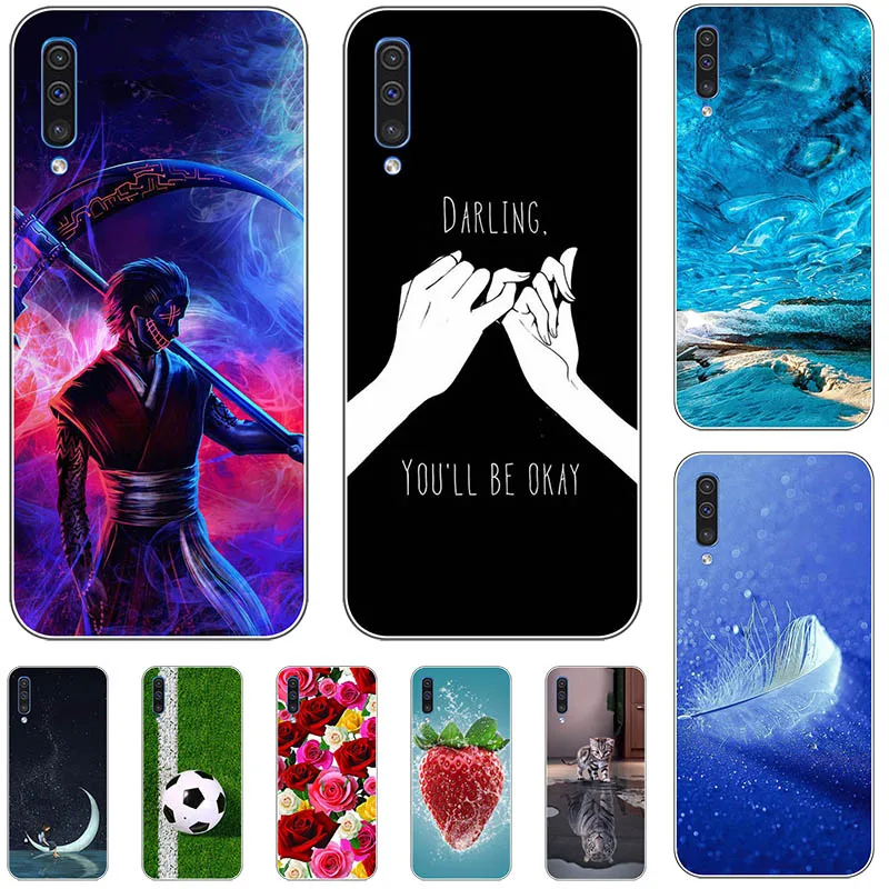 Чехол для Samsung Galaxy A7 2018 A750 SM-A750F A750F A750FN 6,0 дюйма, мягкий чехол из ТПУ с мультяшным рисунком, оболочка с животными, цветами, оболочка