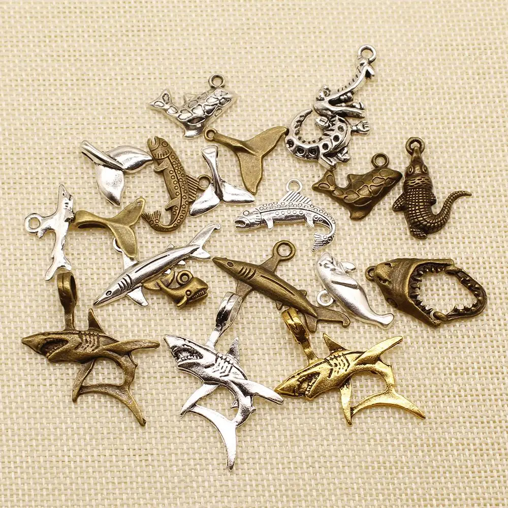 1 шт. Шарм DIY Аксессуары для ювелирных изделий животное акула КИТ хвост крокодил