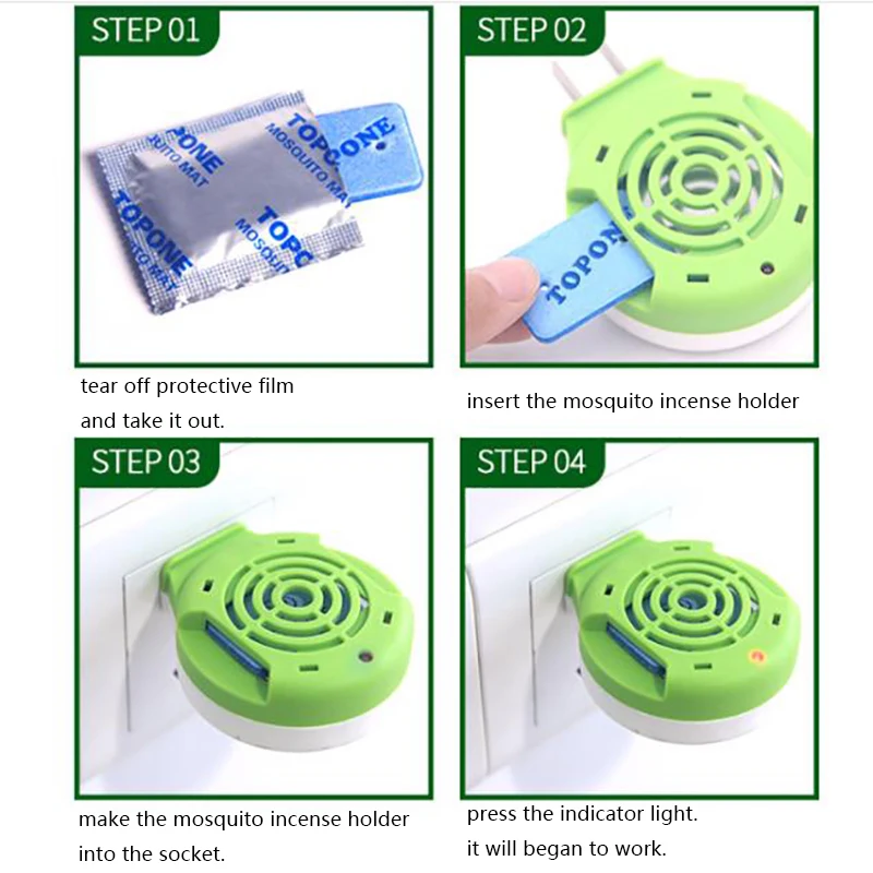 30 шт. Электрический москитный коврик Убийца против комаров насекомых Репеллент