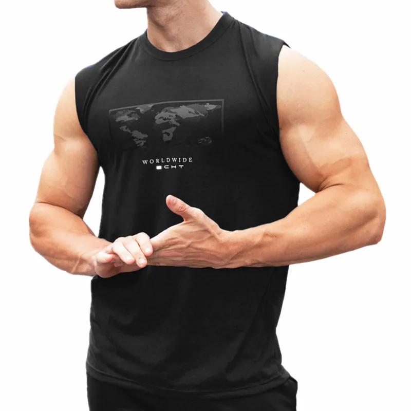Brand Stringer Bodybuilding Tank Tops Men Gym Workout Fitness sleeveless shirt Male exercise Cotton Undershirt Casual Vest|Майки| |