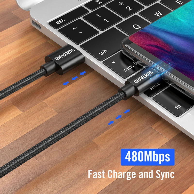 2Pack Micro USB Cable Fast Charging for Xiaomi Redmi 7 Note 5 Pro Android Mobile Phone Data Cable for Samsung S7 S6 USB Charger