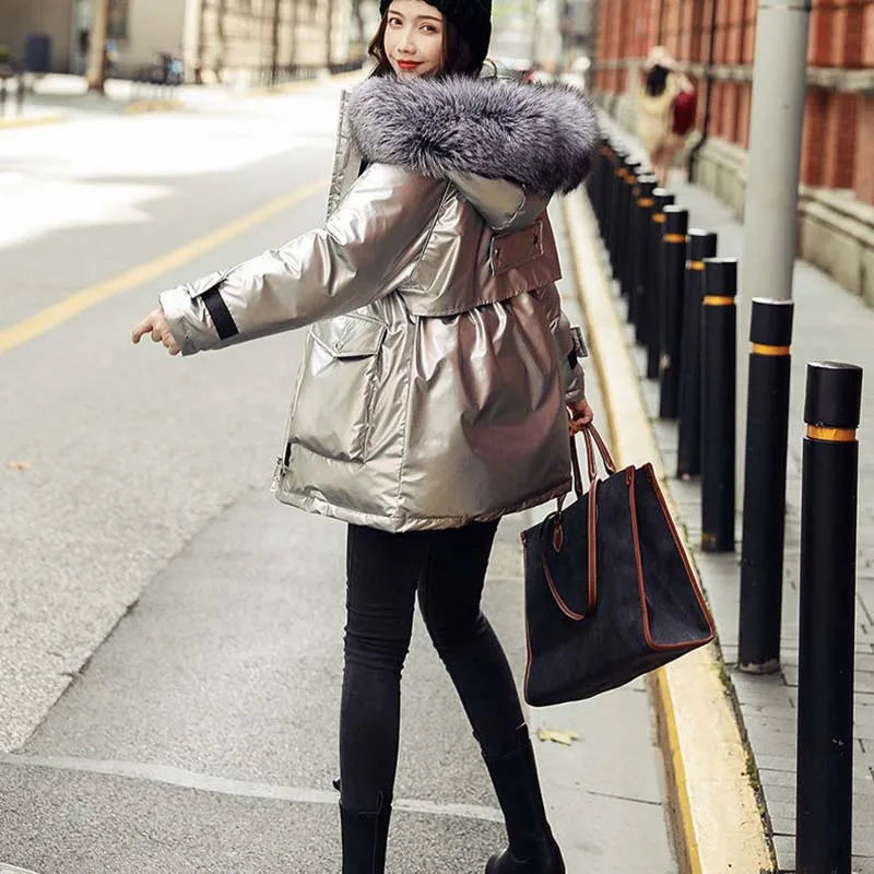 Женское пальто женский зимний пуховик Паркер с капюшоном новинка 2022 модная