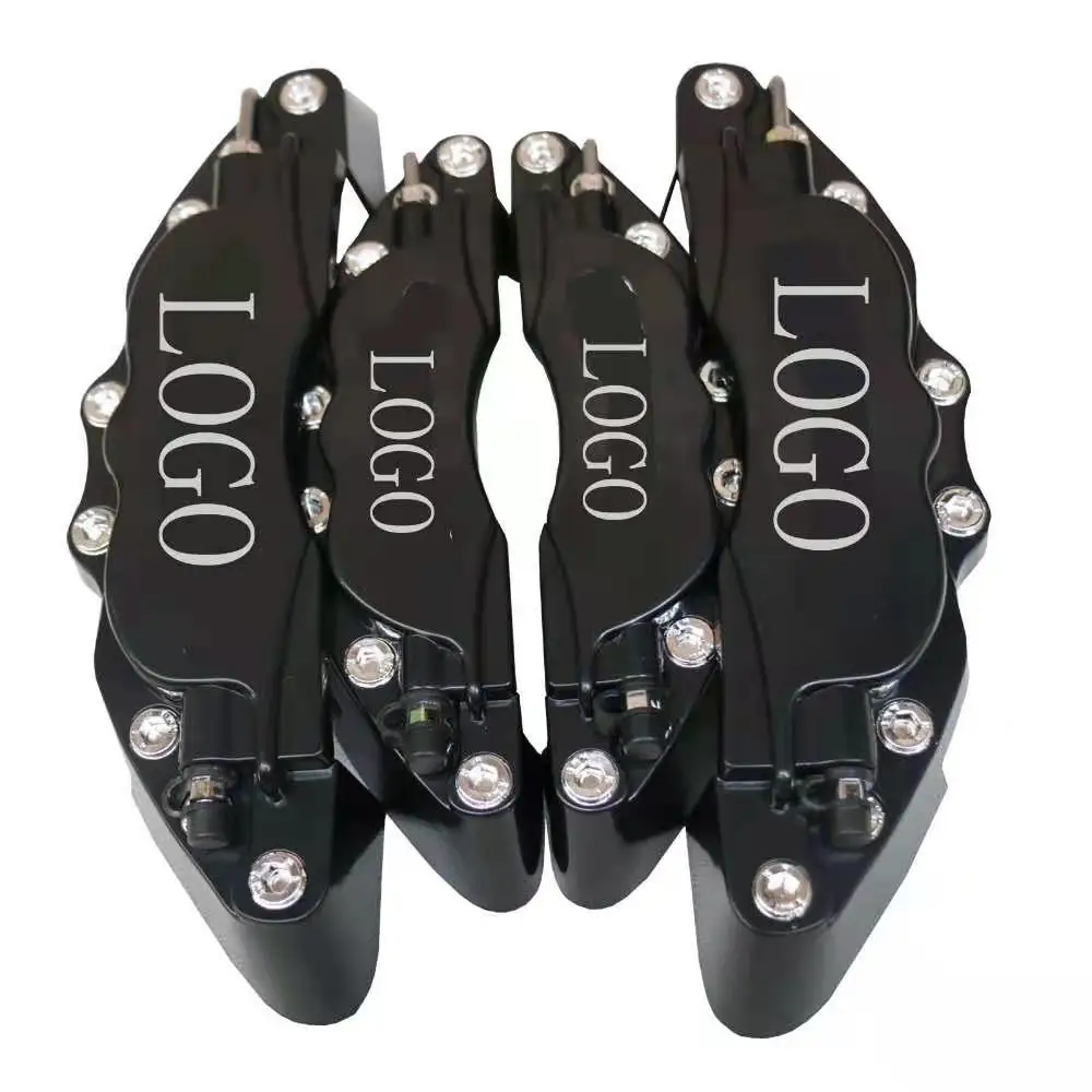 

New 4Pcs 3D Disc Brake Caliper Cover Universal Style Disc Front and Rear Kit With Logo Car For BMW AUDI BENZ HONDA TOYOTA