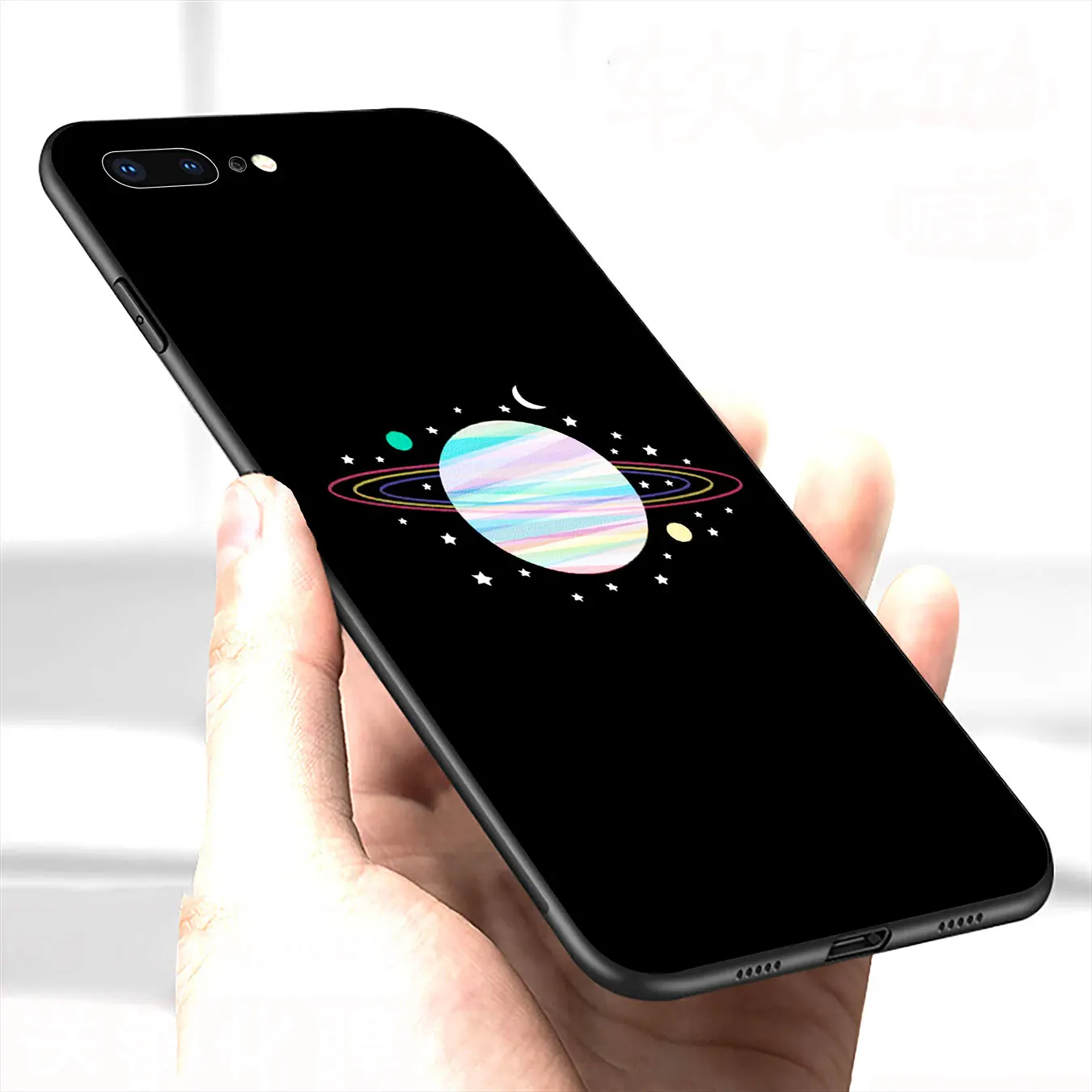 Space Love Луна астронавт Кошка мягкий силиконовый чехол для iPhone 12 мини XR X XS 11 Pro Max 10 6 6S