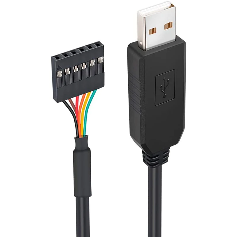 USB к TTL серийный 5V адаптер переменного тока Кабель 6 Pin 0 1 дюймов шаг муфтовый