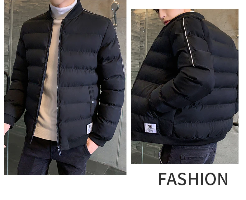 Зимняя мужская куртка 2020 Мода Воротник-стойка Куртка парка пальто Мужская