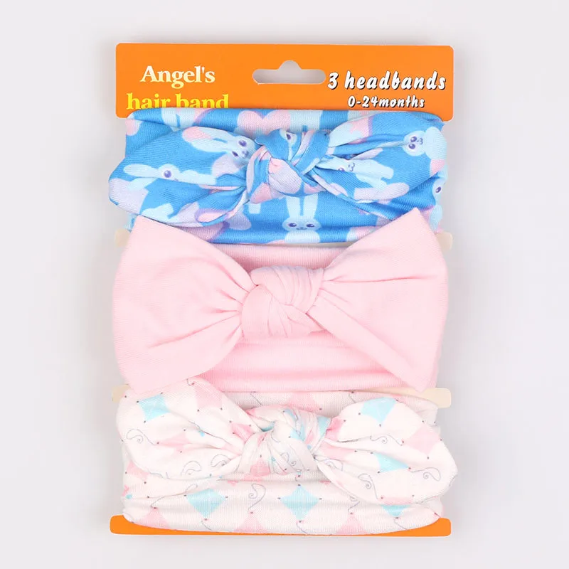 Вечерние сувенирные хлопковые ободок с бантиком головные уборы для детей