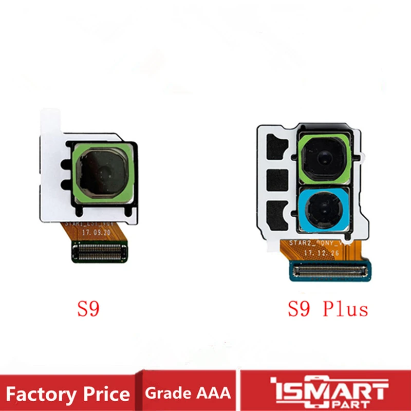 

Original Rear Back Camera For Samsung Galaxy S9 S9 Plus Main Facing Camera Big Camera Module Flex Cable Replacement G950F G955F