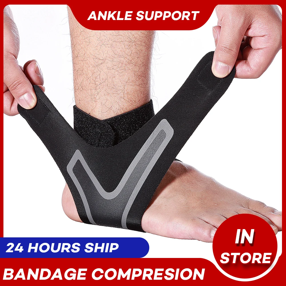 

Tobilleras Adjustable Ankle Weights Sportswear Elastic Running Basketball Ankle Brace tornozeleira esporte Sport Ankle Support