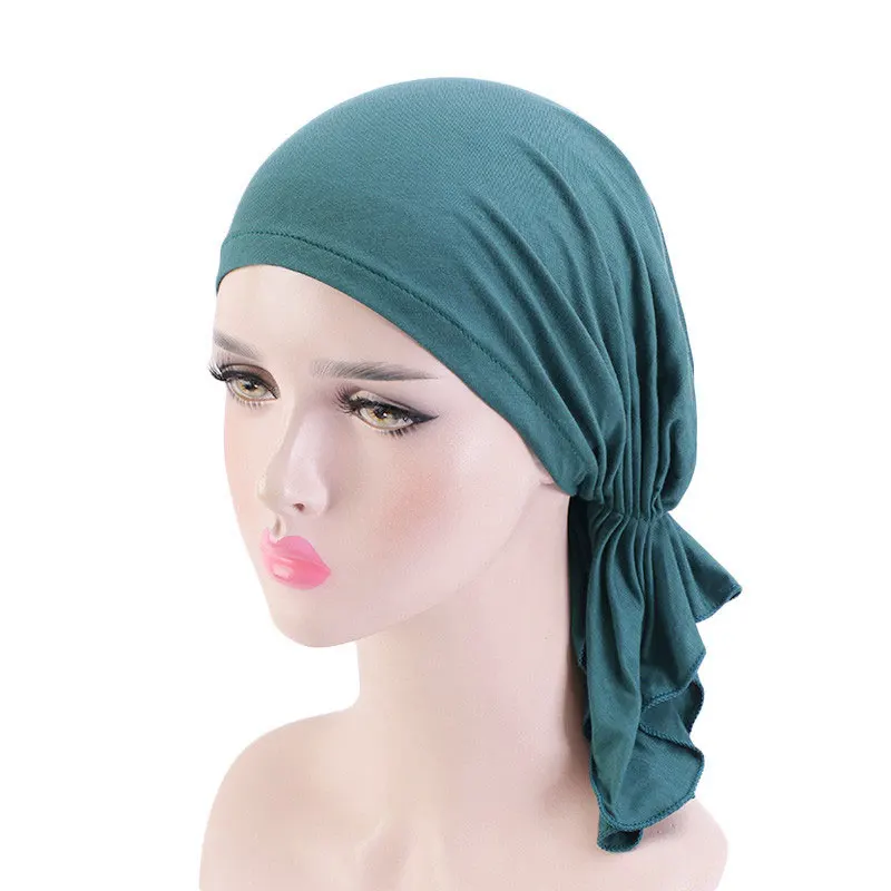 

New Fashion Cotton Chemo Cap for Women Soft Comfortable Hair Loss Cancer Wear Headwrap Ladies Hair Loss Breathable Hat Bandanas