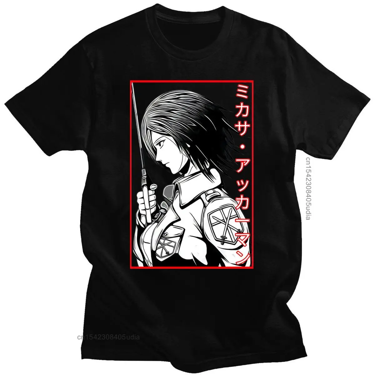 Popular Japanese Anime Attack On Titan Print T Shirt Male Women Fashion Retro Manga T-Shirt Short Sleeve Clothing Shirt
