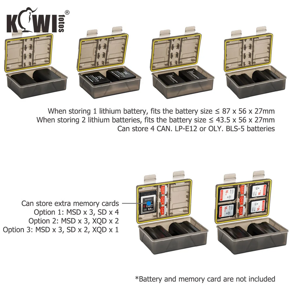 MSD SD XQD чехол для карты памяти с отсеками батареи камеры Canon LP E6 Sony E8 Nikon NP FW50 Fuji EN EL14A|