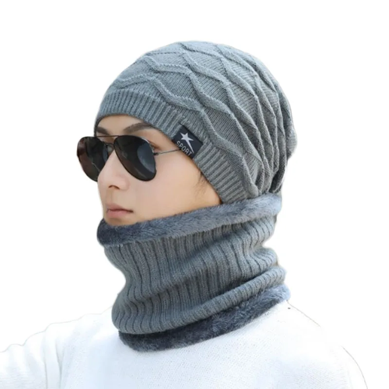 

Skullies Beanies Men's Winter Hats For Men Winter Cap Necks Women Knitted Hat Male Mask Gorro Bonnet Winter Beanie Hat Cap