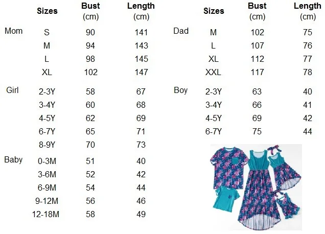 

Summer Family Matching Outfits Daddy Mommy and Me Clothes Irregular Mom/Mother Daughter Dresses Short Sleeve Boys & Man Tshirts